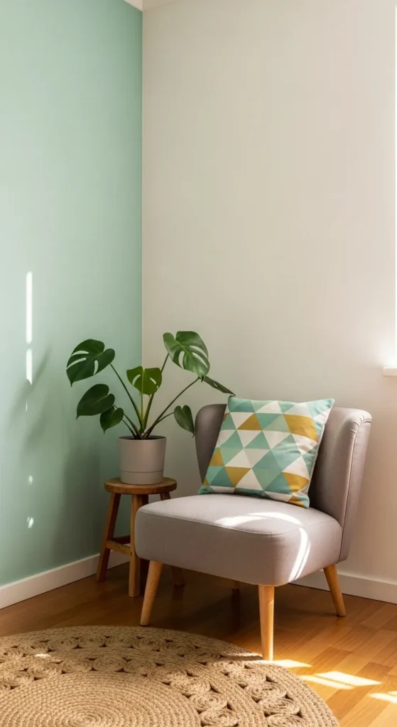 Paint a Statement Wall with a Soft Spring Shade