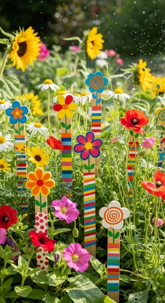 Painted Garden Stakes