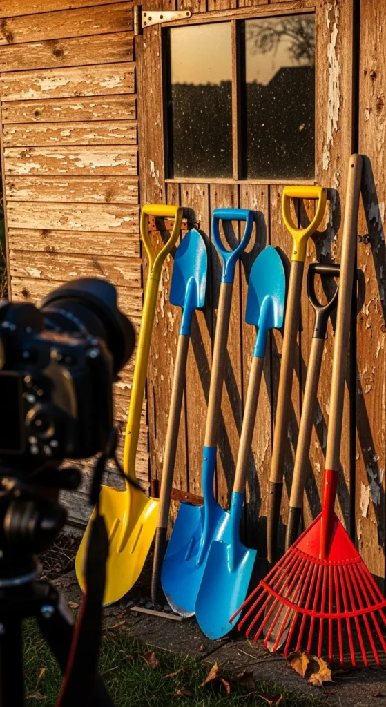 Painted Garden Tools