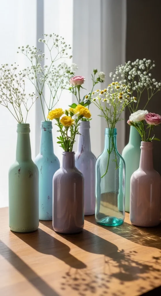 Painted Glass Bottles