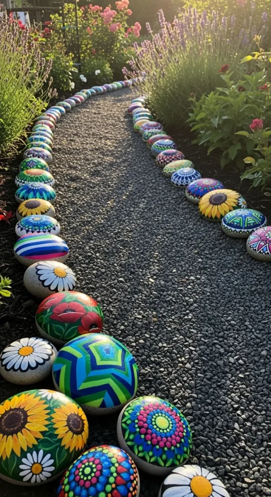 Painted Outdoor Rocks