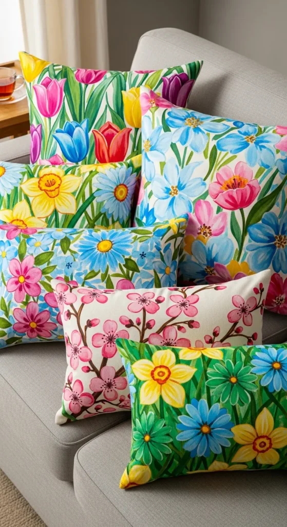 Painted Pillow Covers