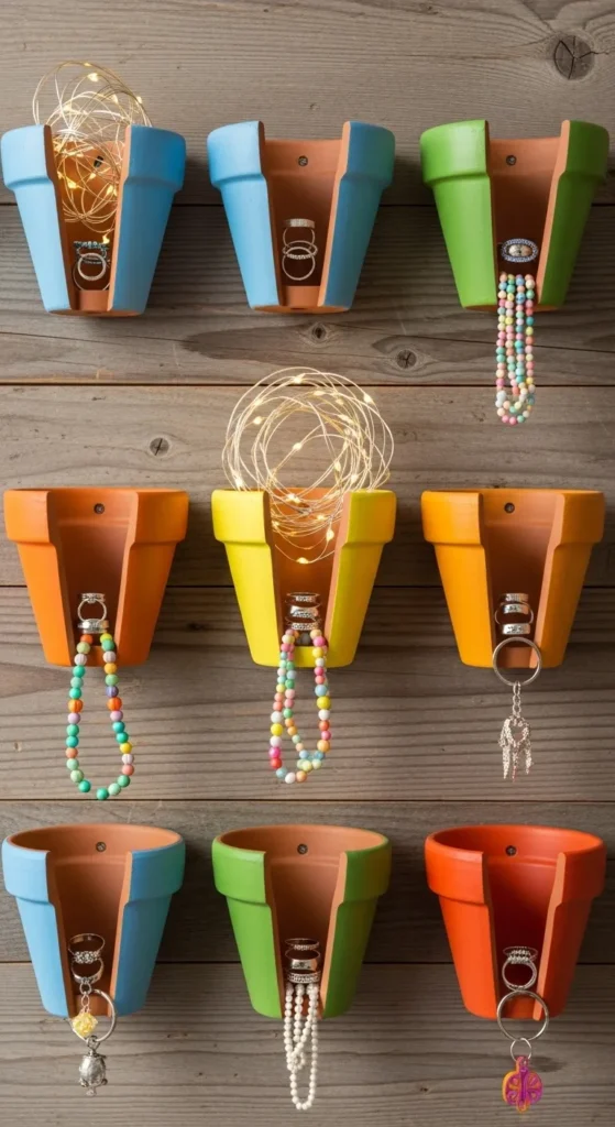 Painted Terracotta Wall Hooks