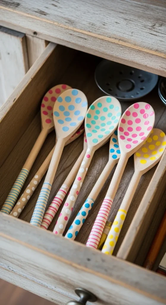 Painted Wooden Spoons