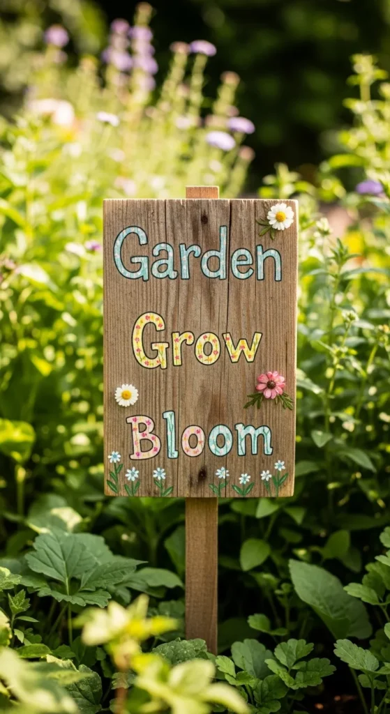 Pallet Wood Spring Garden Sign