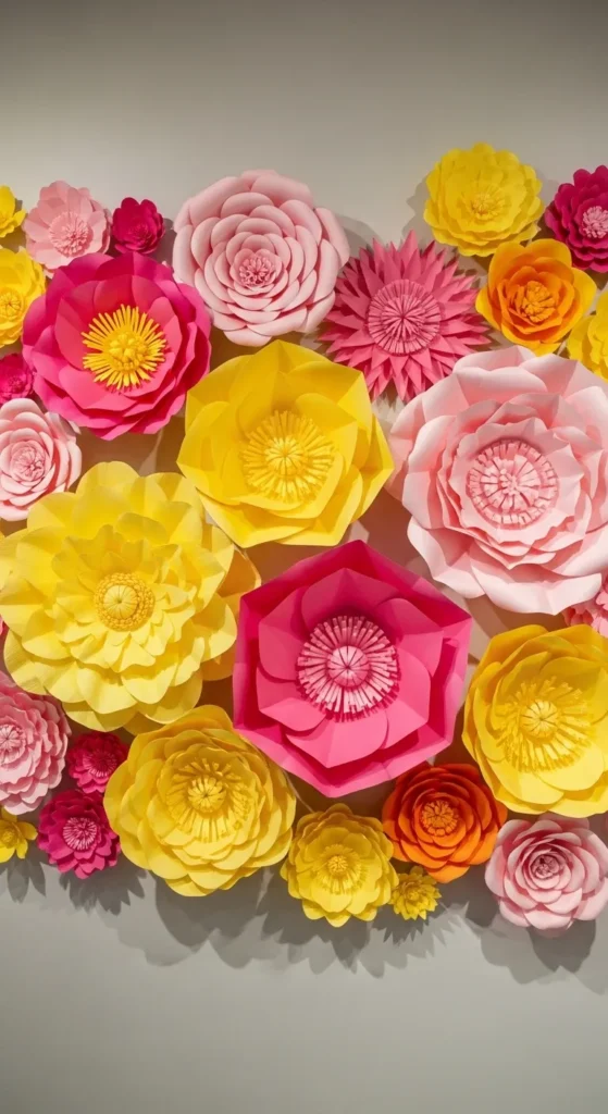 Paper Flower Wall Art