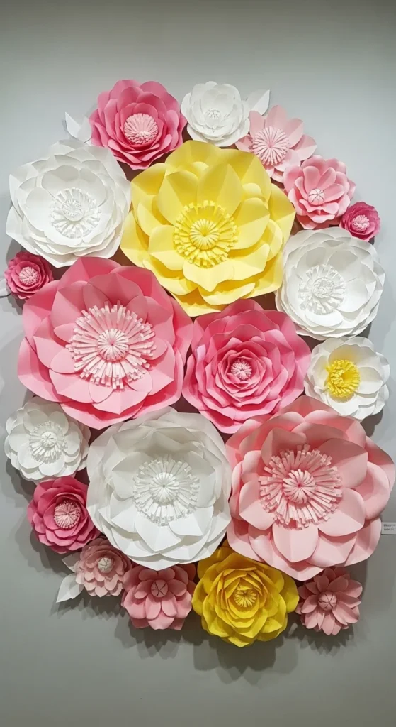 Paper Flower Wall Décor