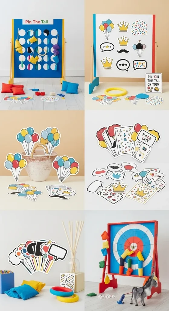 Party Game Instruction Stickers