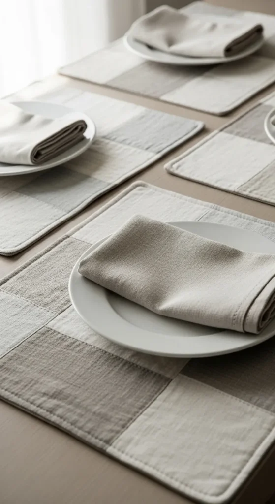  Patchwork Fabric Placemats