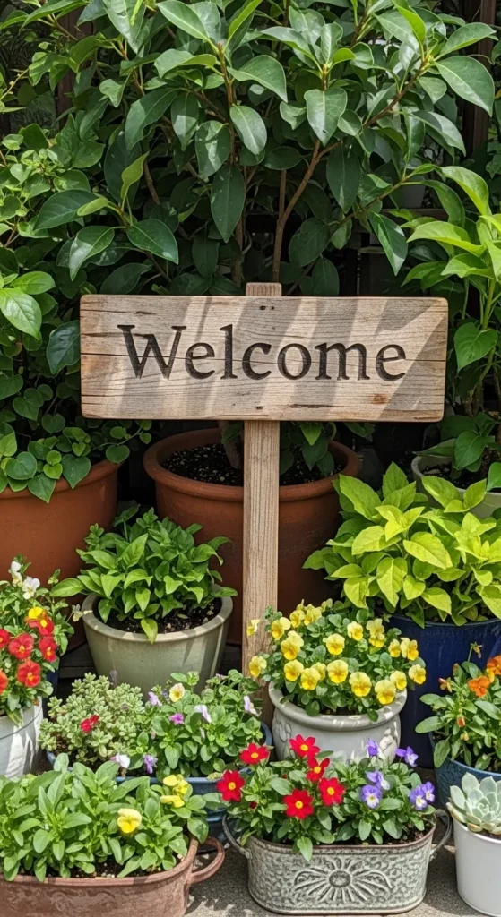 Plant-Lover's Welcome Board