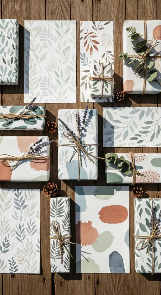 Printable Wrapping Paper Sheets