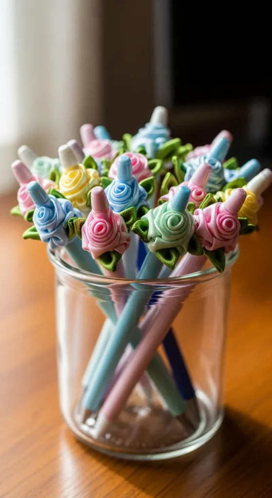 Ribbon Flower Pens