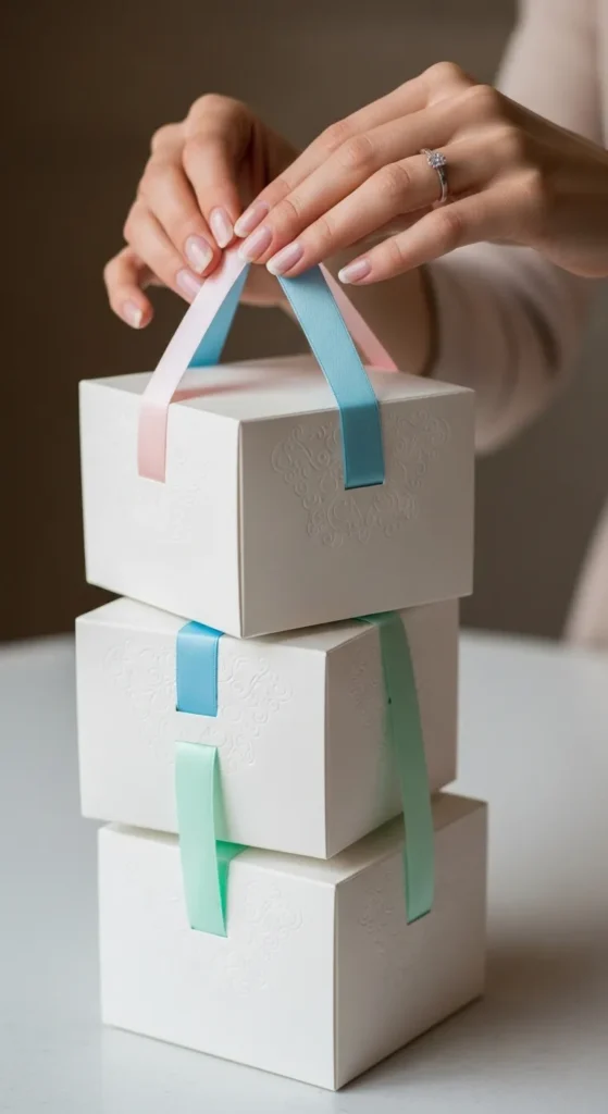  Ribbon-Handled Cupcake Boxes