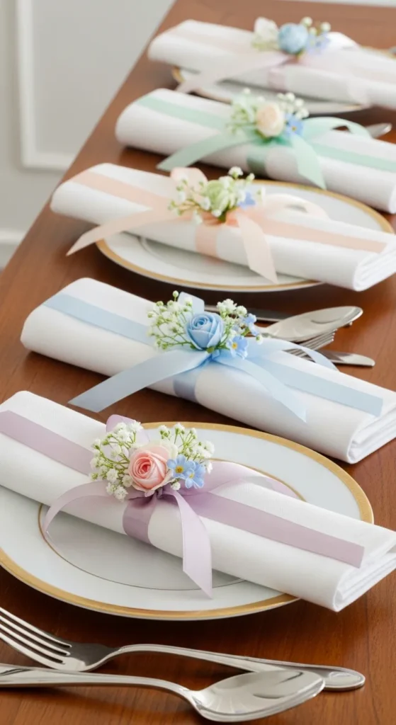  Ribbon-Tied Napkins