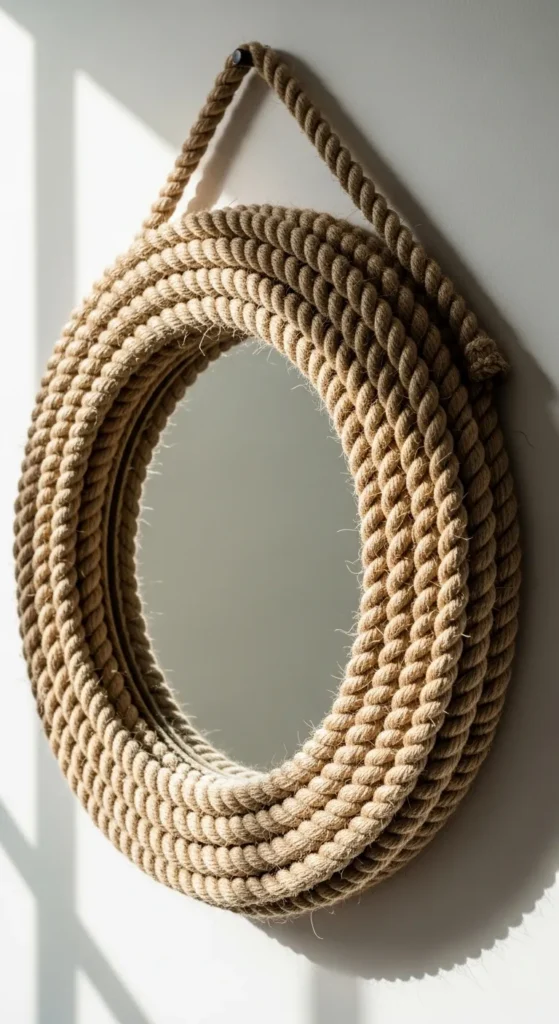 Rustic Rope Mirror