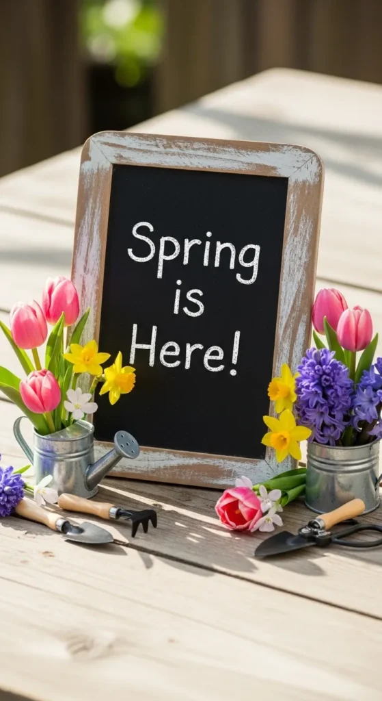 Rustic Welcome Chalkboard Sign