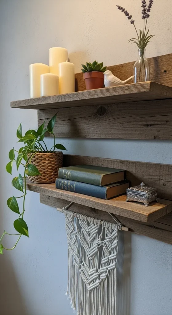Rustic Wood Shelves