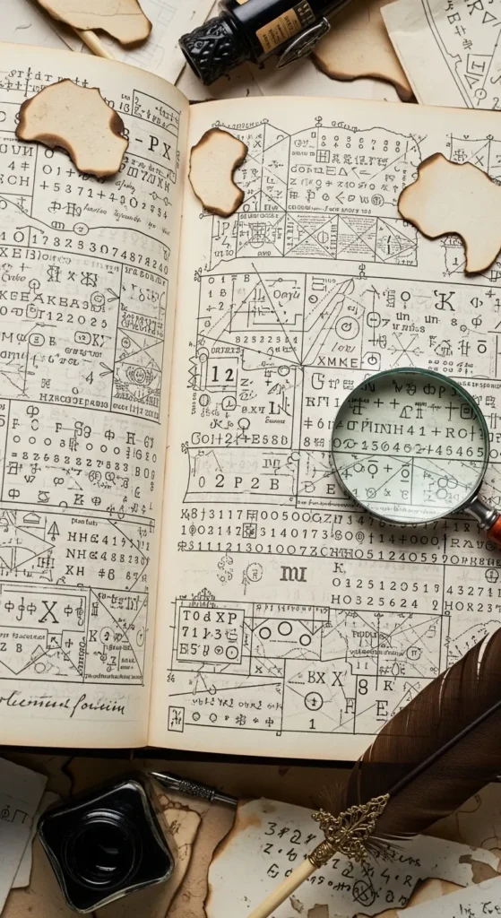 Scrapbook with Coded Messages