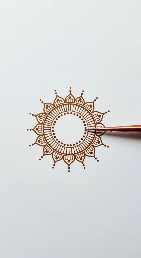  Simple Circular Design with Dots