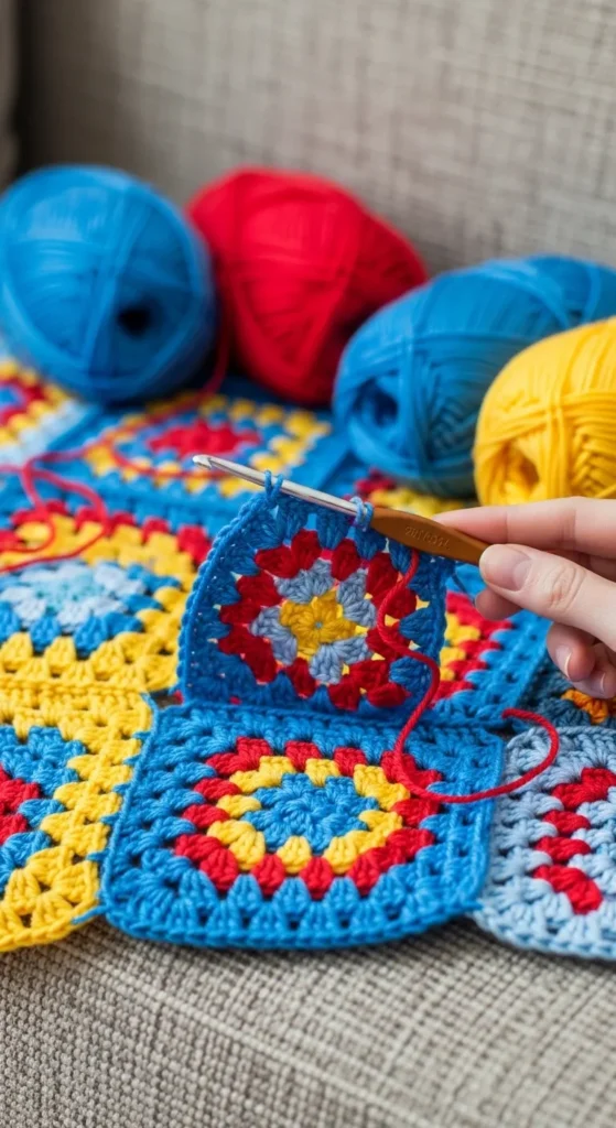 Simple Granny Square Blanket