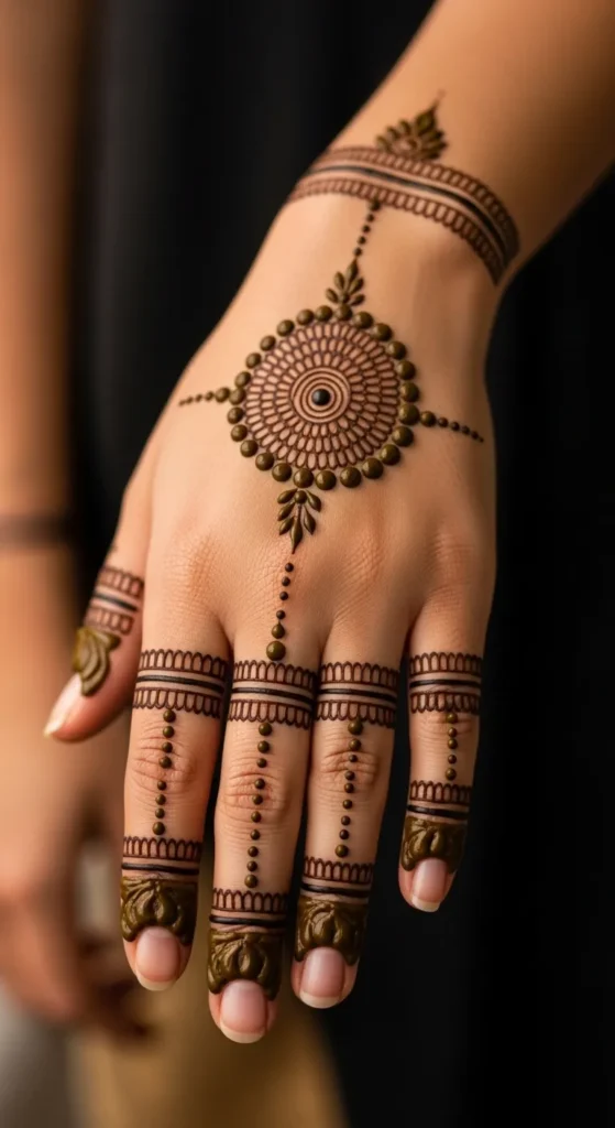 Simple Henna Dot Work