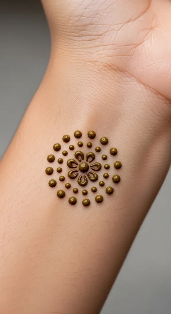 Simple Henna Dots Cluster