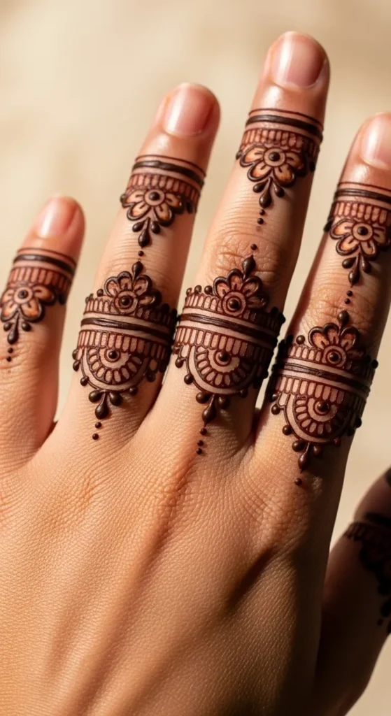 Simple Lace Floral Rings