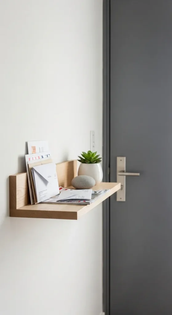 Slim Floating Mail Shelf