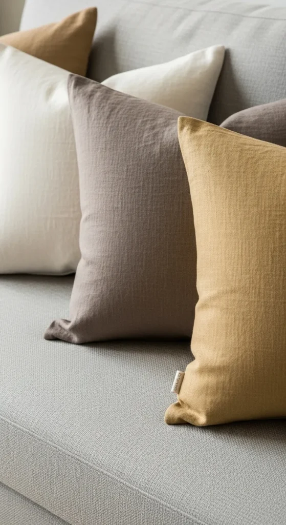 Soft Neutral Throw Pillow Covers