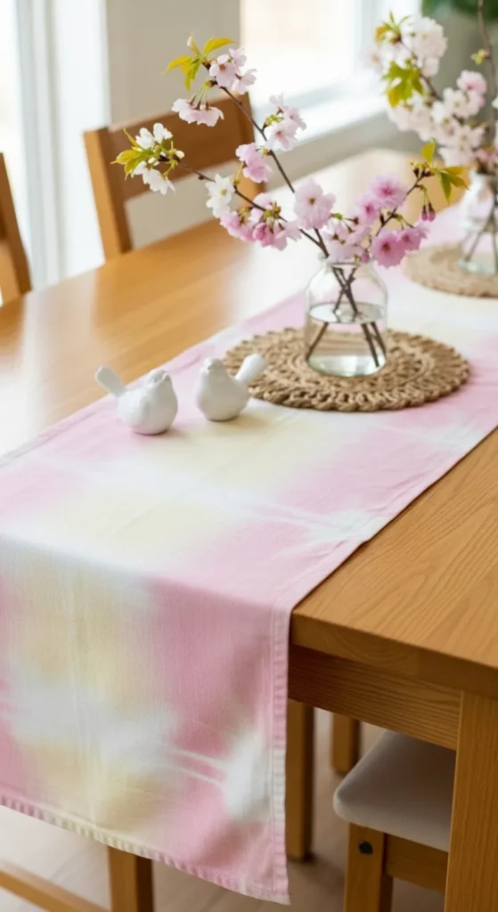 Soft Pastel Table Runner