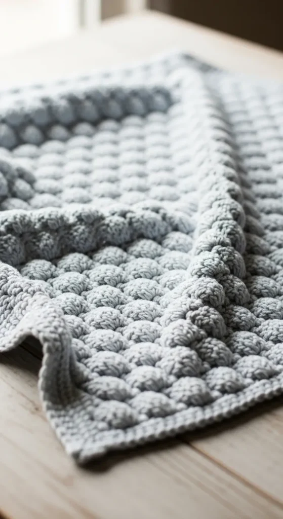 Soft Shell Stitch Blanket