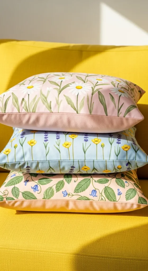 Spring-Themed Pillow Covers