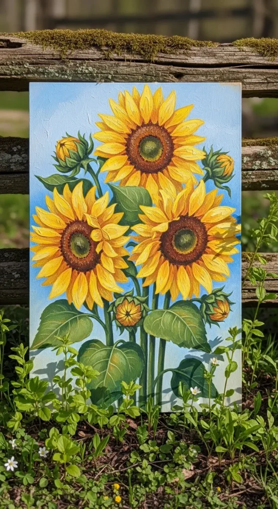 Sunflower Welcome Sign