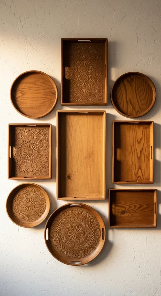 Thrifted Wooden Tray Wall Art