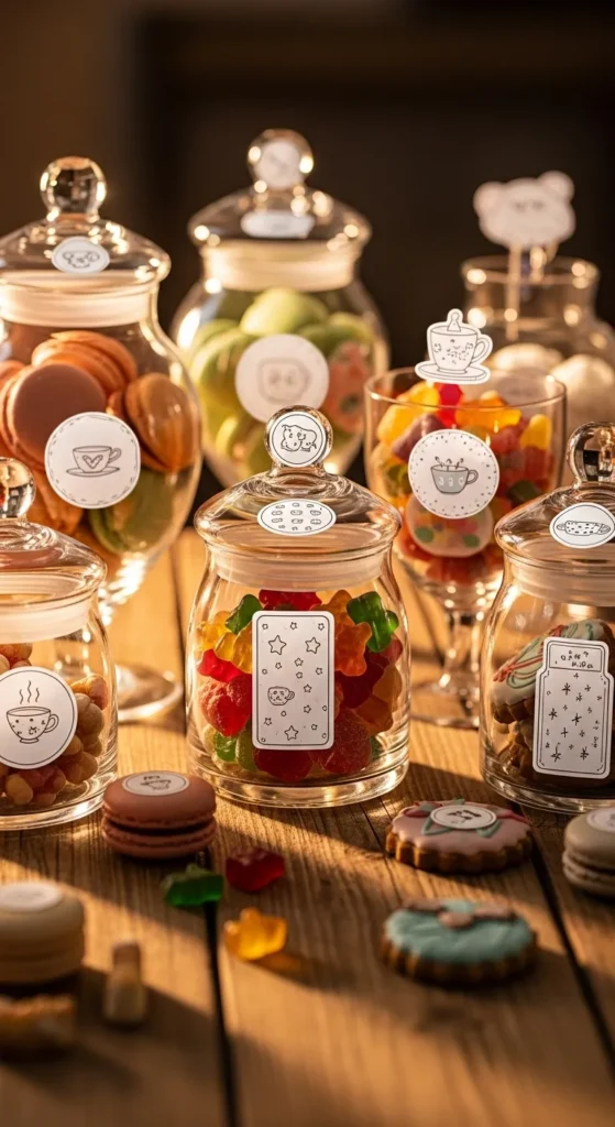 Treat Jar Identifier Stickers