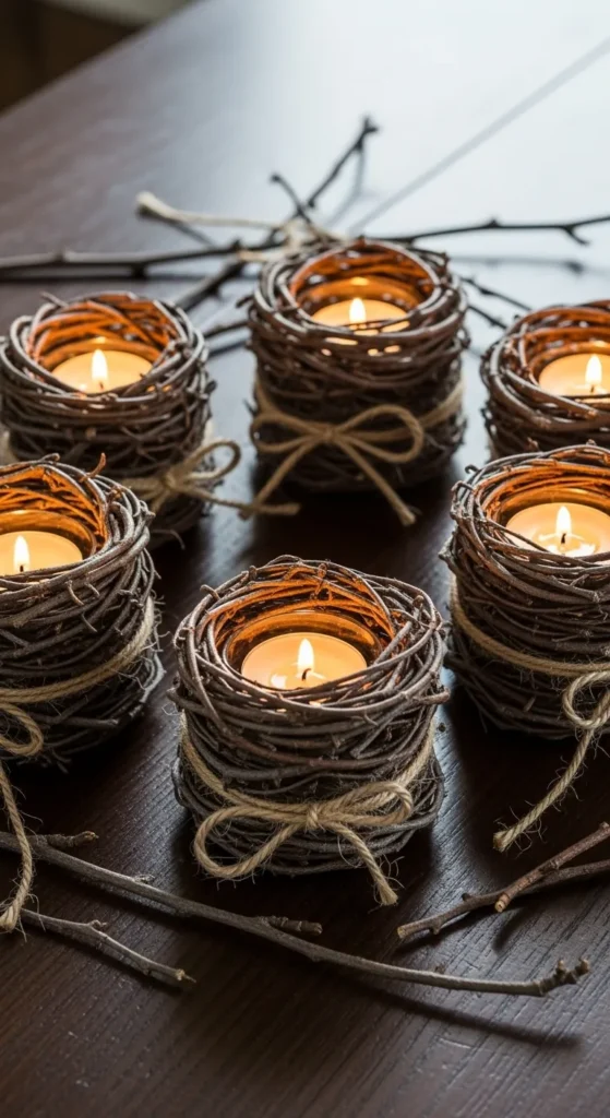  Twig Candle Holders