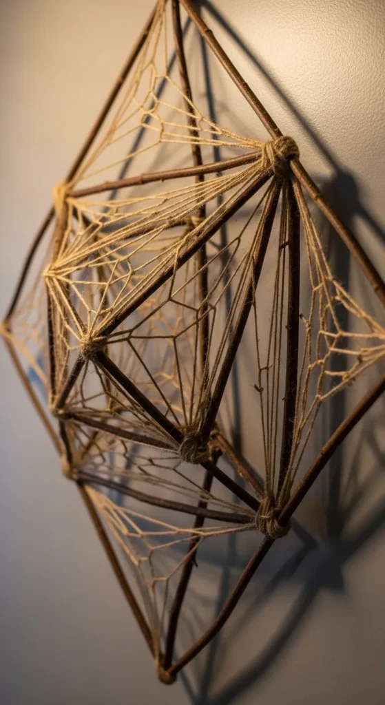 Twig and String Wall Art