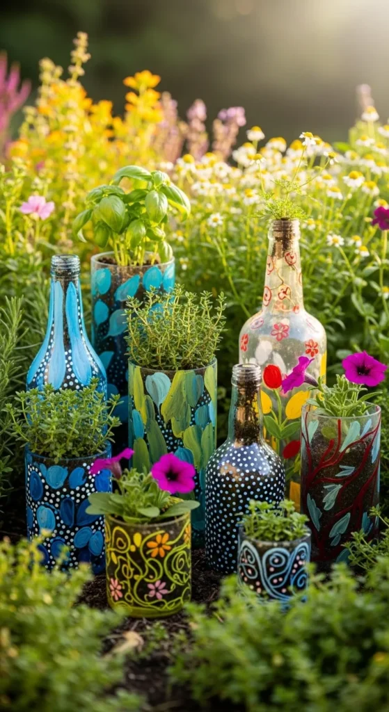 Upcycled Bottle Planters
