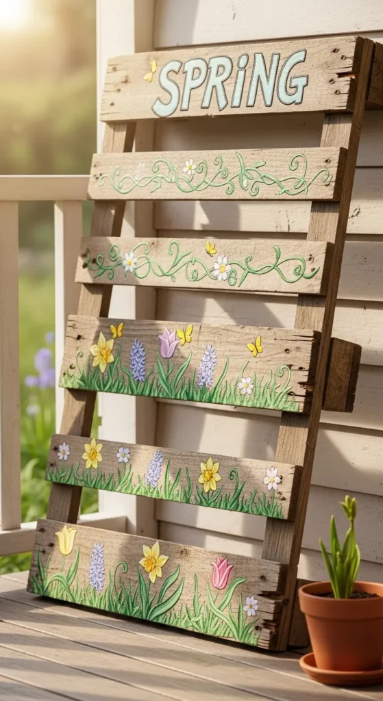 Upcycled Pallet Porch Sign