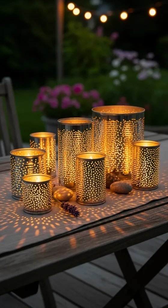  Upcycled Tin Can Lanterns