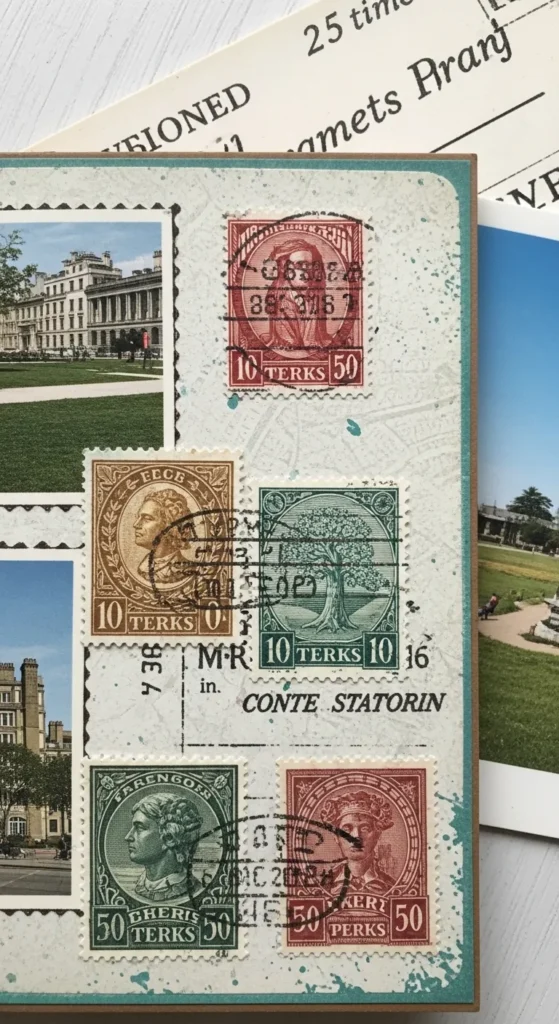 Use Vintage Postage Stamps