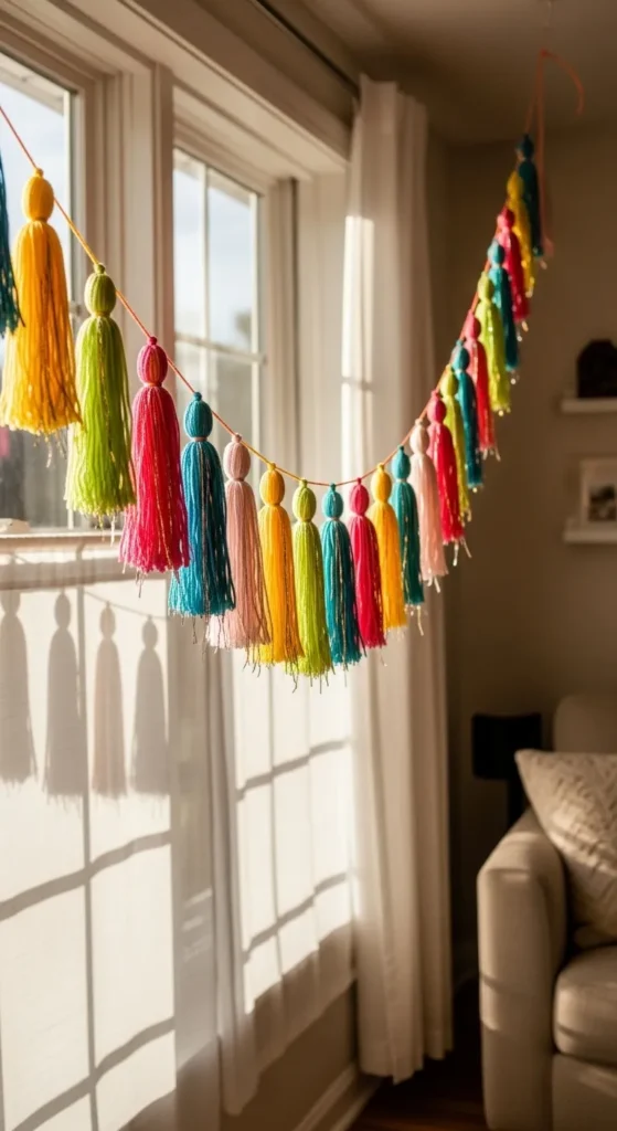 Vibrant Tassel Garlands