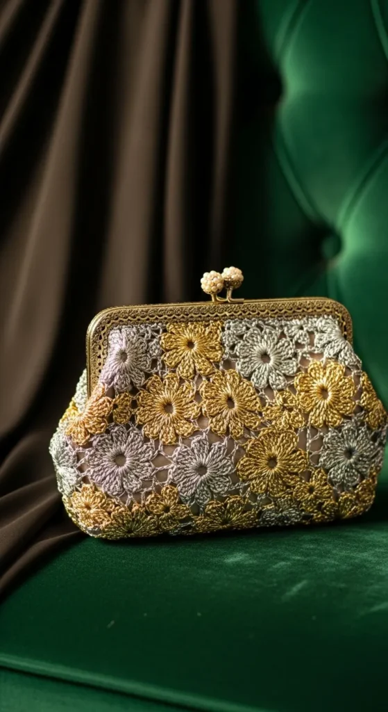 Vintage-Inspired Crochet Evening Bag