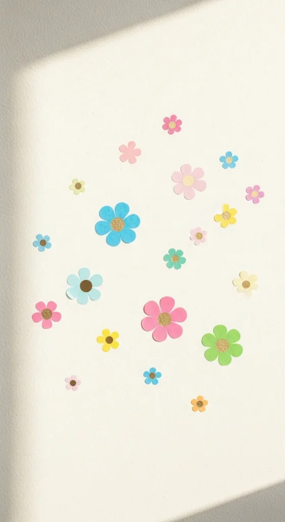  Washi Tape Flower Wall Art