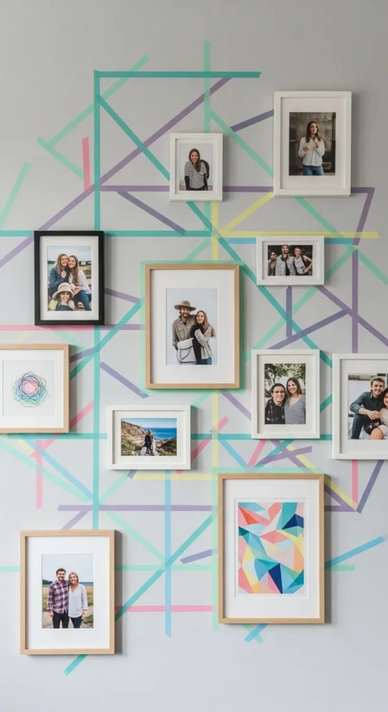 Washi Tape Wall Patterns