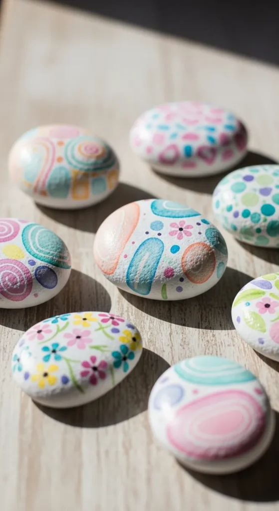 . Watercolor Painted Rocks