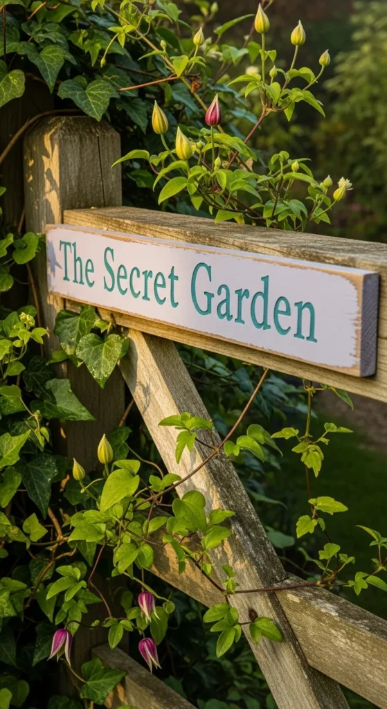 Welcome Garden Gate Sign