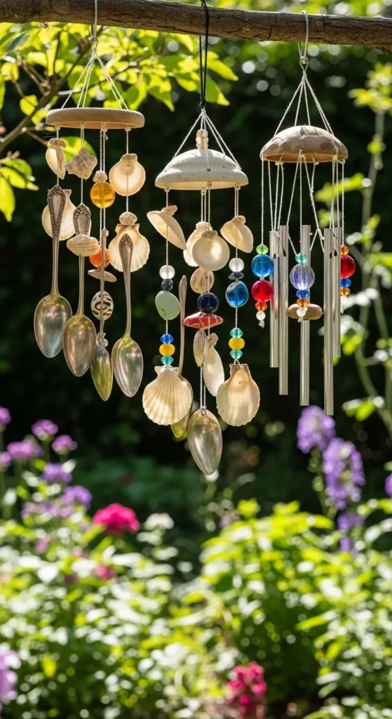 Wind Chimes from Recycled Items