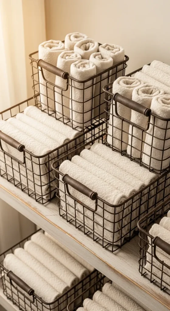 Wire Basket Storage