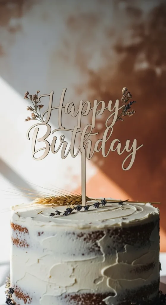 Wooden Script Name Toppers